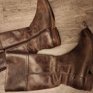Brown Leather Riding Boots